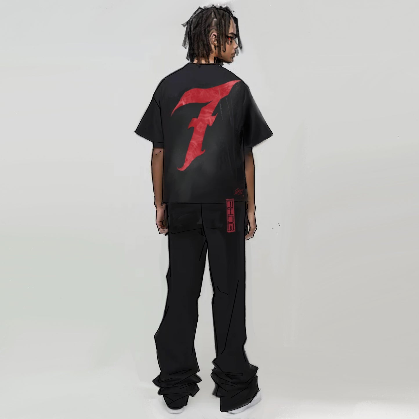 RHOG Perfect 7 “Ruby Rose Red” crop tee